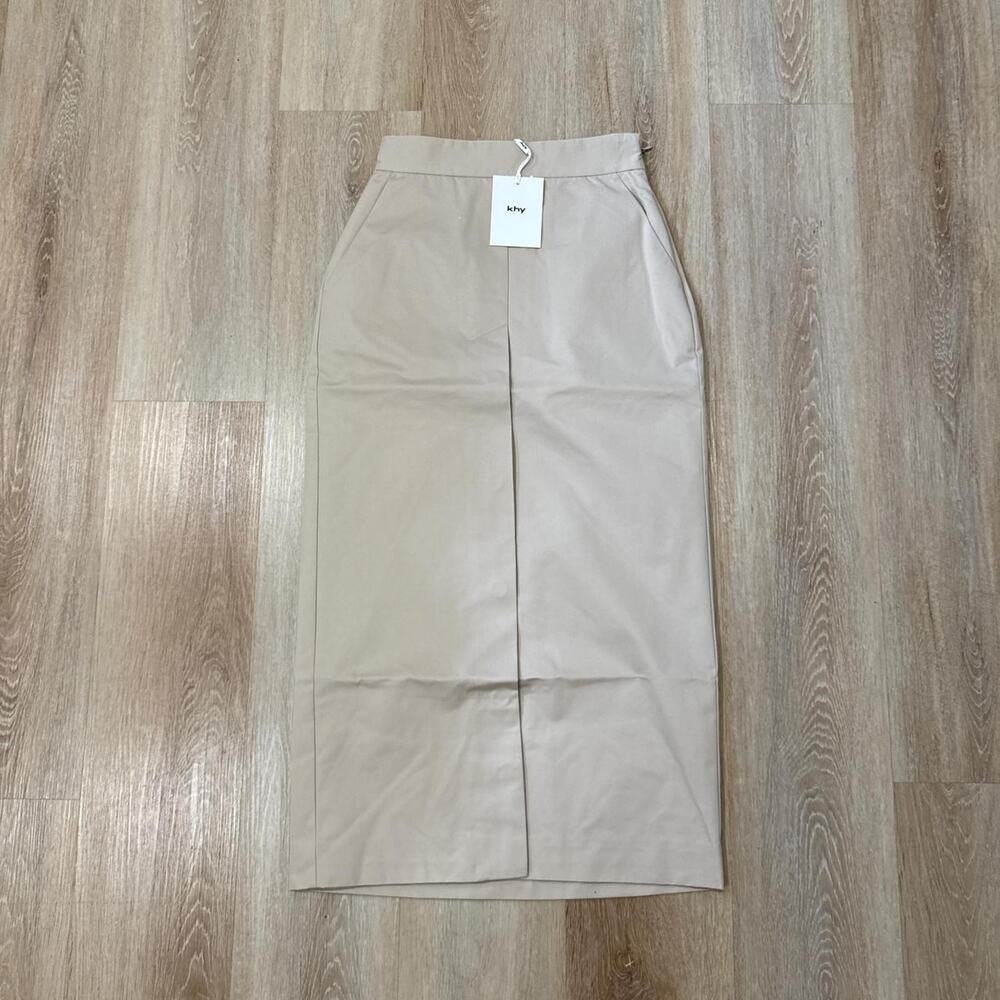 Khy button front maxi skirt